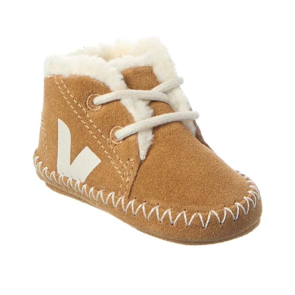 Veja Baby Winter Light Zz Suede Sneaker, Brown